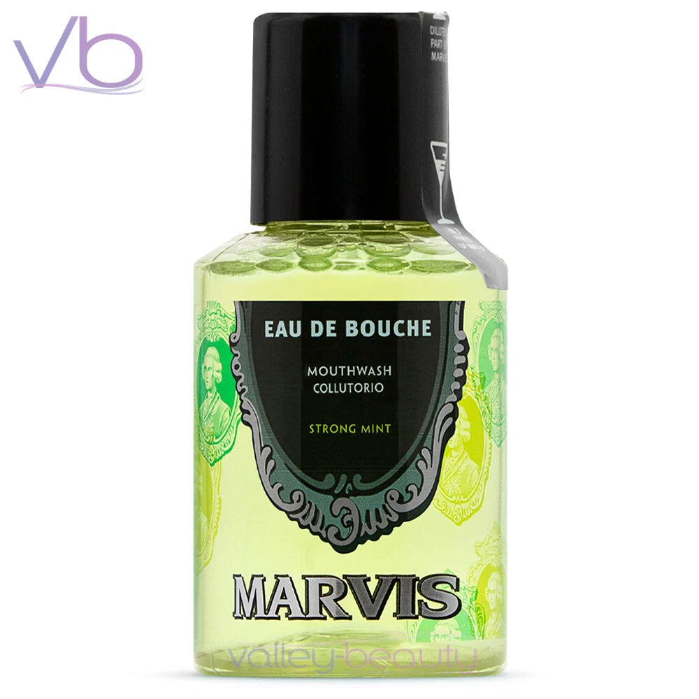 MARVIS Eau De Bouche Mouthwash in Glass Bottle Made in Italy Purifying Rinse