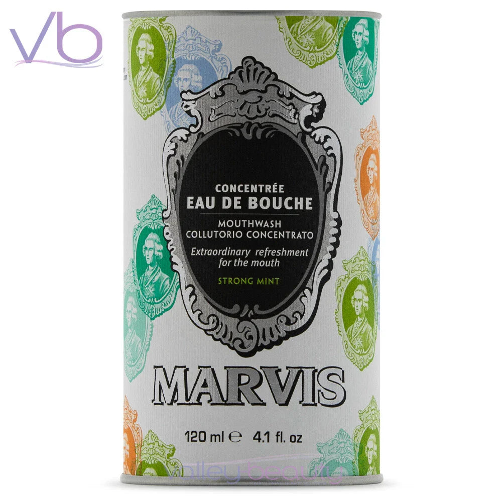 MARVIS Eau De Bouche Mouthwash in Glass Bottle Made in Italy Purifying Rinse