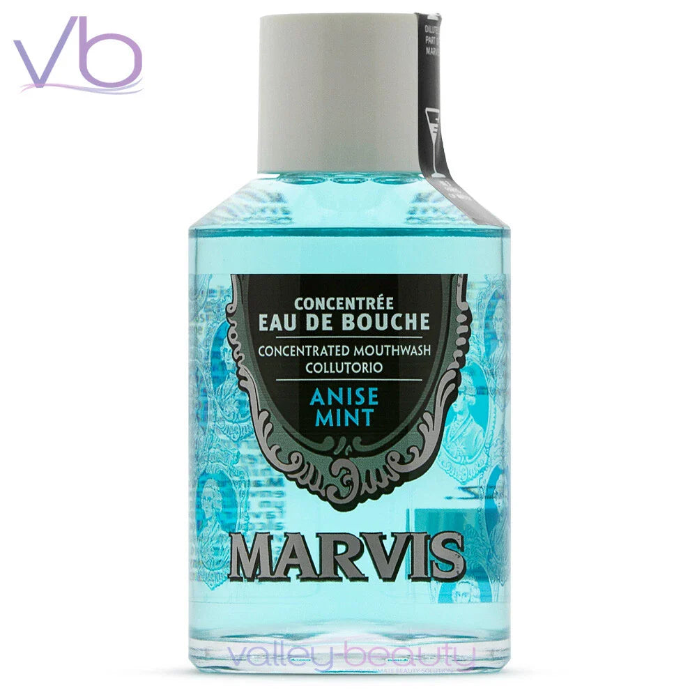 MARVIS Eau De Bouche Mouthwash in Glass Bottle Made in Italy Purifying Rinse