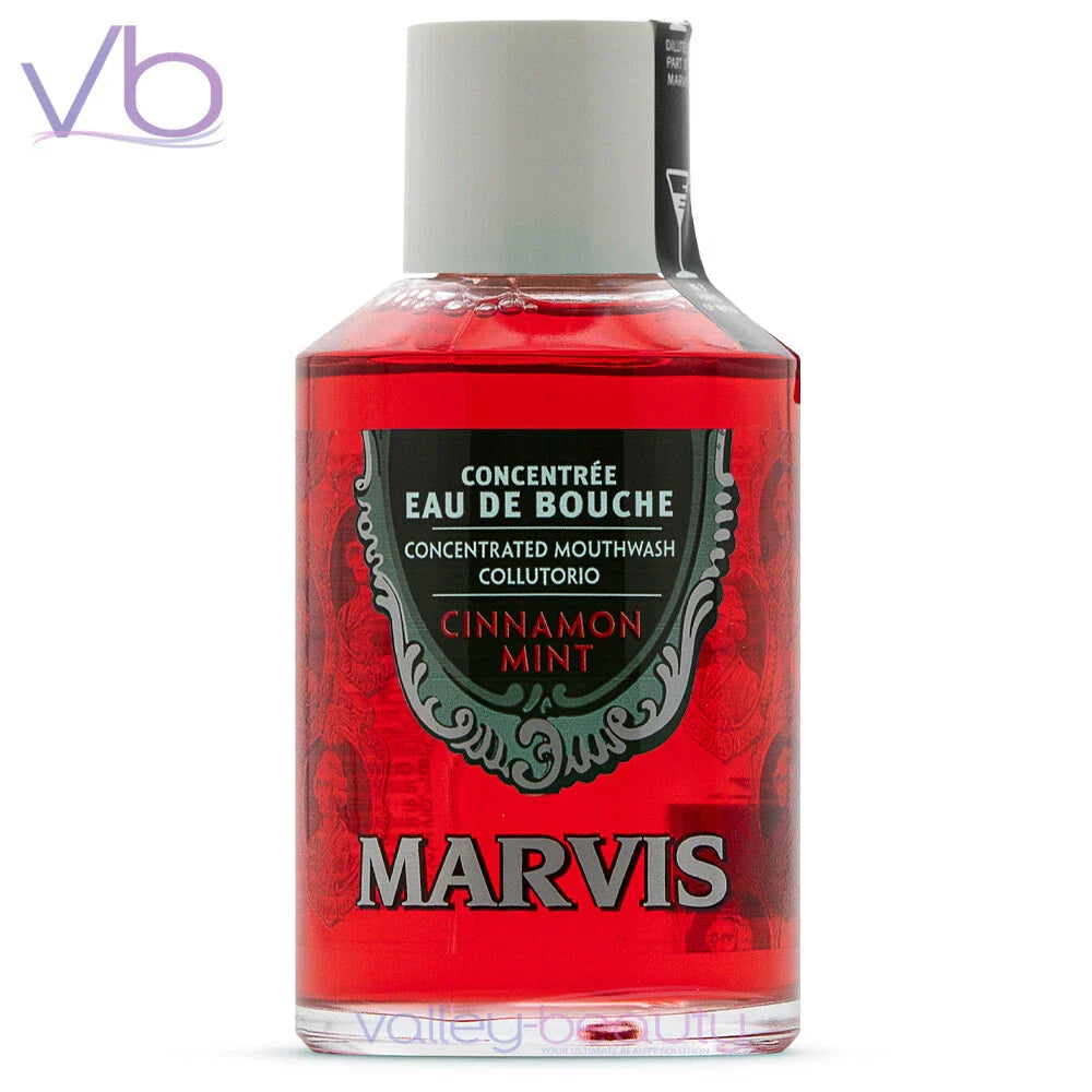 MARVIS Eau De Bouche Mouthwash in Glass Bottle Made in Italy Purifying Rinse